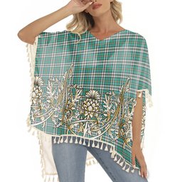ScotsTee Shop Scottish Cape Breton Canada Tartan Scotland Royal Golden Thistle Square Fringed Shawl