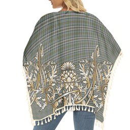 ScotsTee Shop Scottish Cape Breton Island Canada Tartan Scotland Royal Golden Thistle Square Fringed Shawl