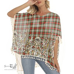 ScotsTee Shop Scottish Dundee District Ancient Clan Tartan Scotland Royal Golden Thistle Square Fringed Shawl