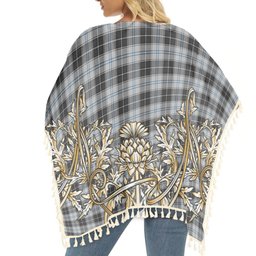 ScotsTee Shop Scottish Forbes Dress Originaux Tartan Scotland Royal Golden Thistle Square Fringed Shawl