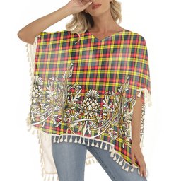 ScotsTee Shop Scottish Dewar Tartan Scotland Royal Golden Thistle Square Fringed Shawl