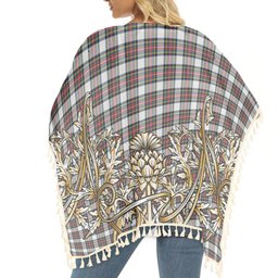 ScotsTee Shop Scottish Dennistoun Tartan Scotland Royal Golden Thistle Square Fringed Shawl