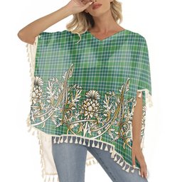 ScotsTee Shop Scottish Donald Lord of the Isles Hunting Ancient Tartan Scotland Royal Golden Thistle Square Fringed Shawl