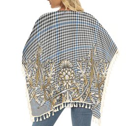 ScotsTee Shop Scottish Gladstone Ancient Tartan Scotland Royal Golden Thistle Square Fringed Shawl