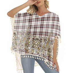 ScotsTee Shop Scottish Dunbar Plaid Ancient Tartan Scotland Royal Golden Thistle Square Fringed Shawl