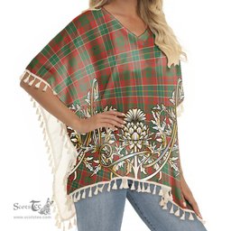 ScotsTee Shop Scottish Galbraith USA Ancient Tartan Scotland Royal Golden Thistle Square Fringed Shawl