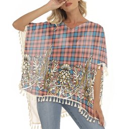 ScotsTee Shop Scottish Hannay Dress Modern Tartan Scotland Royal Golden Thistle Square Fringed Shawl
