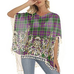 ScotsTee Shop Scottish Tailyour Tartan Scotland Royal Golden Thistle Square Fringed Shawl