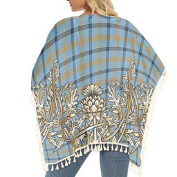 ScotsTee Shop Scottish Laing Ancient Tartan Scotland Royal Golden Thistle Square Fringed Shawl