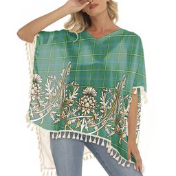 ScotsTee Shop Scottish Hay Hunting Ancient Tartan Scotland Royal Golden Thistle Square Fringed Shawl