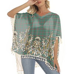 ScotsTee Shop Scottish Spens Fragment Modern Clan Tartan Scotland Royal Golden Thistle Square Fringed Shawl