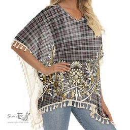 ScotsTee Shop Scottish Little Arisaid Tartan Scotland Royal Golden Thistle Square Fringed Shawl