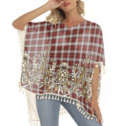 ScotsTee Shop Scottish McFie Dress Tartan Scotland Royal Golden Thistle Square Fringed Shawl