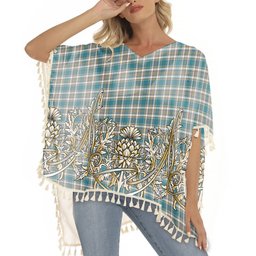 ScotsTee Shop Scottish Livingstone Dress Ancient Tartan Scotland Royal Golden Thistle Square Fringed Shawl
