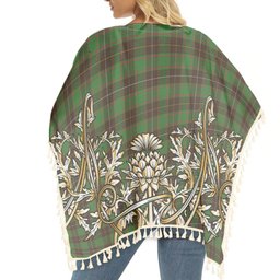ScotsTee Shop Scottish McFie Hunting Ancient Tartan Scotland Royal Golden Thistle Square Fringed Shawl