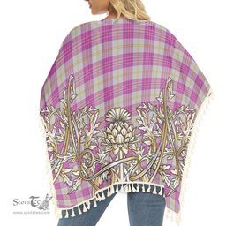 ScotsTee Shop Scottish Yair Dance Tartan Scotland Royal Golden Thistle Square Fringed Shawl