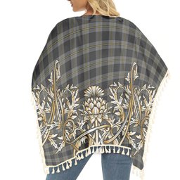 ScotsTee Shop Scottish Perry Ancient Tartan Scotland Royal Golden Thistle Square Fringed Shawl