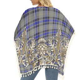 ScotsTee Shop Scottish Sneddon, Jonathan Taylor Tartan Scotland Royal Golden Thistle Square Fringed Shawl