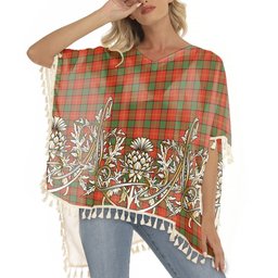 ScotsTee Shop Scottish Kirk Ancient Tartan Scotland Royal Golden Thistle Square Fringed Shawl