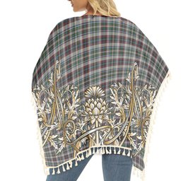 ScotsTee Shop Scottish Innes Dress Tartan Scotland Royal Golden Thistle Square Fringed Shawl
