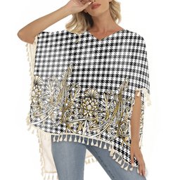 ScotsTee Shop Scottish Shepherd Tartan Scotland Royal Golden Thistle Square Fringed Shawl
