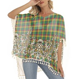 ScotsTee Shop Scottish MacMillan Old Ancient Tartan Scotland Royal Golden Thistle Square Fringed Shawl