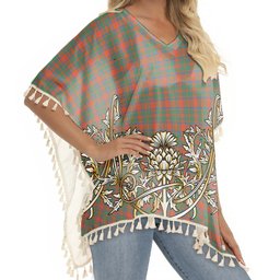 ScotsTee Shop Scottish MacIntosh Ancient Tartan Scotland Royal Golden Thistle Square Fringed Shawl
