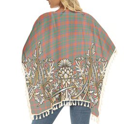 ScotsTee Shop Scottish MacIntosh Ancient Tartan Scotland Royal Golden Thistle Square Fringed Shawl