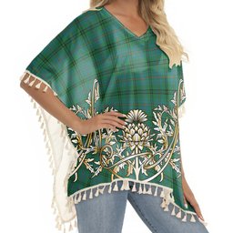 ScotsTee Shop Scottish Walker Hunting Ancient Tartan Scotland Royal Golden Thistle Square Fringed Shawl