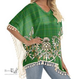 ScotsTee Shop Scottish Wexford County SC Tartan Scotland Royal Golden Thistle Square Fringed Shawl