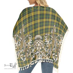ScotsTee Shop Scottish Jacobite 2 Tartan Scotland Royal Golden Thistle Square Fringed Shawl