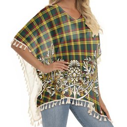 ScotsTee Shop Scottish MacMillan Old Modern Tartan Scotland Royal Golden Thistle Square Fringed Shawl