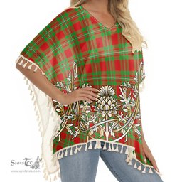 ScotsTee Shop Scottish Gregor Modern Tartan Scotland Royal Golden Thistle Square Fringed Shawl