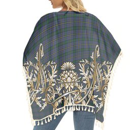 ScotsTee Shop Scottish Hope Clan Originaux Tartan Scotland Royal Golden Thistle Square Fringed Shawl