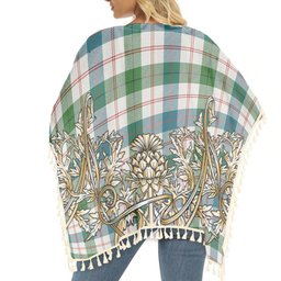 ScotsTee Shop Scottish Guthrie Dress Ancient Tartan Scotland Royal Golden Thistle Square Fringed Shawl