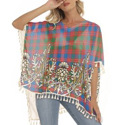 ScotsTee Shop Scottish McColl Old Ancient Tartan Scotland Royal Golden Thistle Square Fringed Shawl