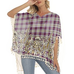 ScotsTee Shop Scottish Walker Dress Tartan Scotland Royal Golden Thistle Square Fringed Shawl