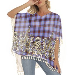 ScotsTee Shop Scottish Rutherford SC Tartan Scotland Royal Golden Thistle Square Fringed Shawl