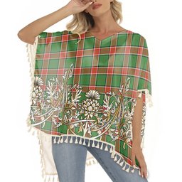 ScotsTee Shop Scottish Pollock Ancient Tartan Scotland Royal Golden Thistle Square Fringed Shawl