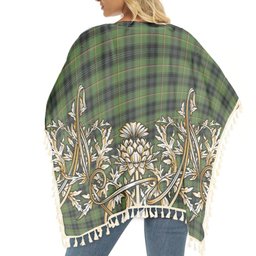 ScotsTee Shop Scottish Lorne Marquis of Tartan Scotland Royal Golden Thistle Square Fringed Shawl
