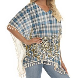 ScotsTee Shop Scottish Hannay Ancient Tartan Scotland Royal Golden Thistle Square Fringed Shawl