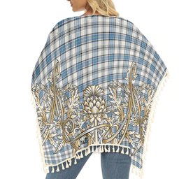 ScotsTee Shop Scottish Hannay Ancient Tartan Scotland Royal Golden Thistle Square Fringed Shawl