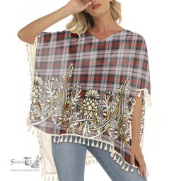 ScotsTee Shop Scottish MacDuff Dress 4 Tartan Scotland Royal Golden Thistle Square Fringed Shawl