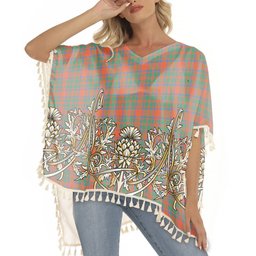 ScotsTee Shop Scottish MacKintosh Ancient Tartan Scotland Royal Golden Thistle Square Fringed Shawl
