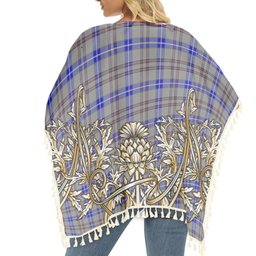 ScotsTee Shop Scottish Yes Scotland Tartan Scotland Royal Golden Thistle Square Fringed Shawl