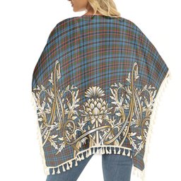 ScotsTee Shop Scottish Soutar Tartan Scotland Royal Golden Thistle Square Fringed Shawl