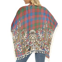 ScotsTee Shop Scottish MacColl Old Ancient Tartan Scotland Royal Golden Thistle Square Fringed Shawl