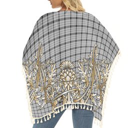 ScotsTee Shop Scottish Wallace Dress Tartan Scotland Royal Golden Thistle Square Fringed Shawl