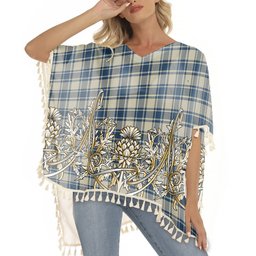 ScotsTee Shop Scottish MacMugen Tartan Scotland Royal Golden Thistle Square Fringed Shawl