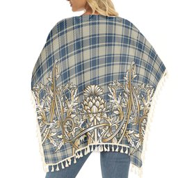 ScotsTee Shop Scottish MacMugen Tartan Scotland Royal Golden Thistle Square Fringed Shawl